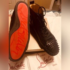 Christian Louboutin
Men's Lou Spikes High-Top Sneakers